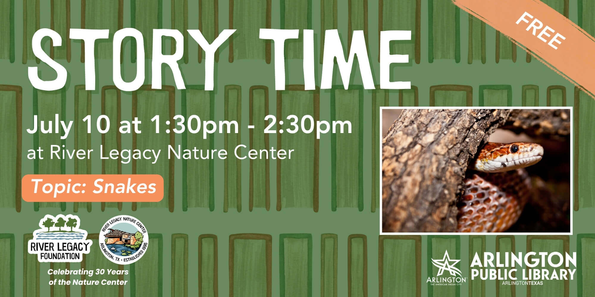 Featured image for “Family Story Time: Snakes”